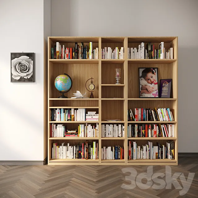 Classic Book Shelf YK2 3DModel