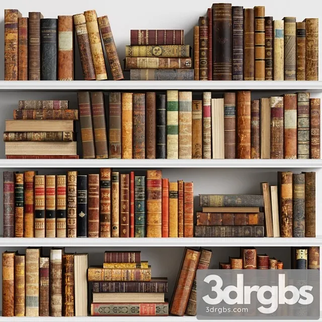 Classic Books 10 3D Model Free