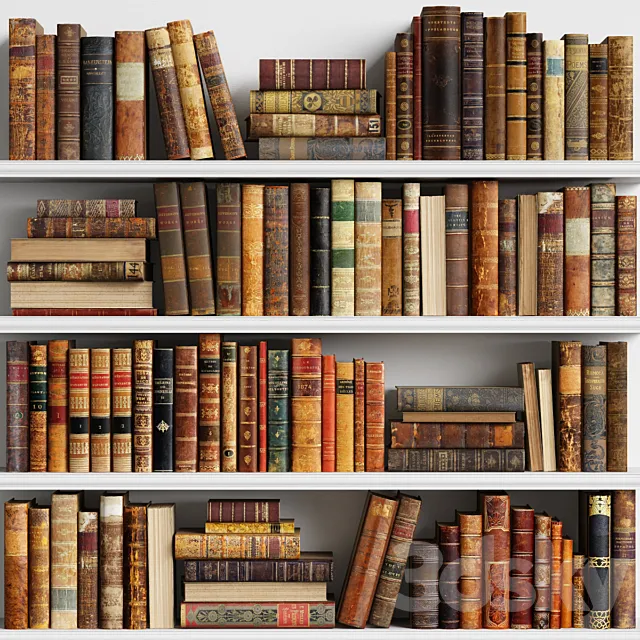 Classic Books 10 3D Model