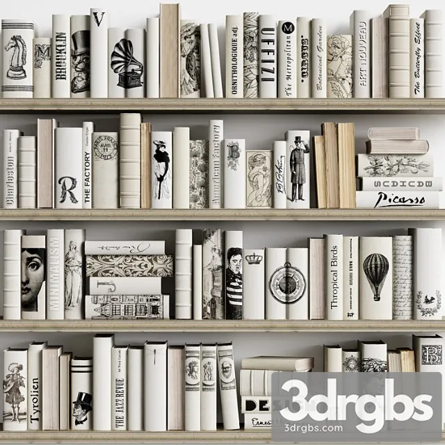 Classic Books 17 3D Model Free