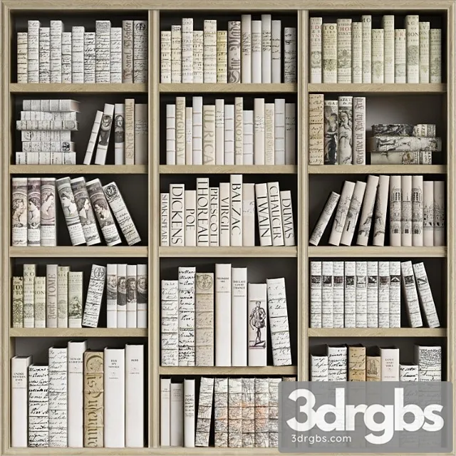 Classic Books 33 3D Model Free