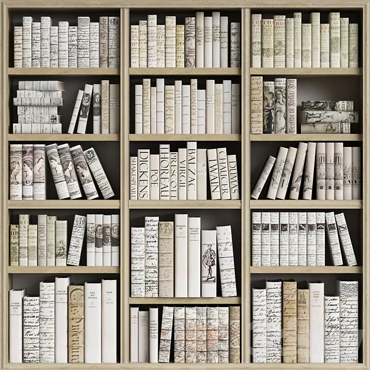 Classic Books 33 3D Model Free