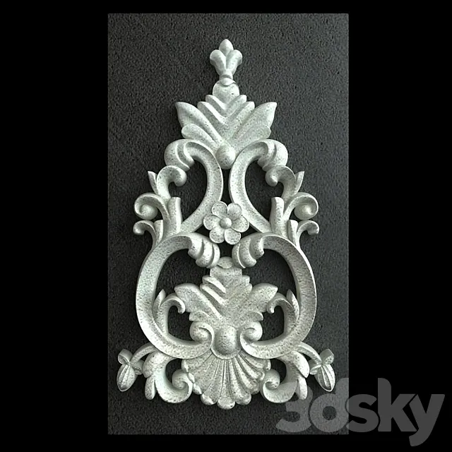 Classic Carving Ornamment 001 3D Model