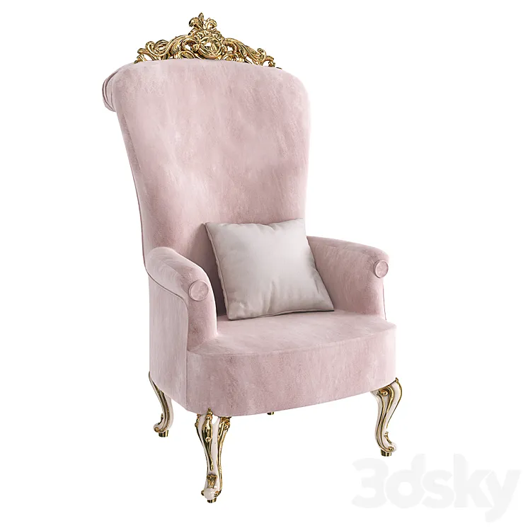 Classic chair Alberto & Mario Ghezzani Sophia 3D Model Free