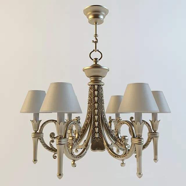 Classic chandelier 2 3D Model