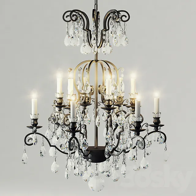 Classic chandelier 3D Model