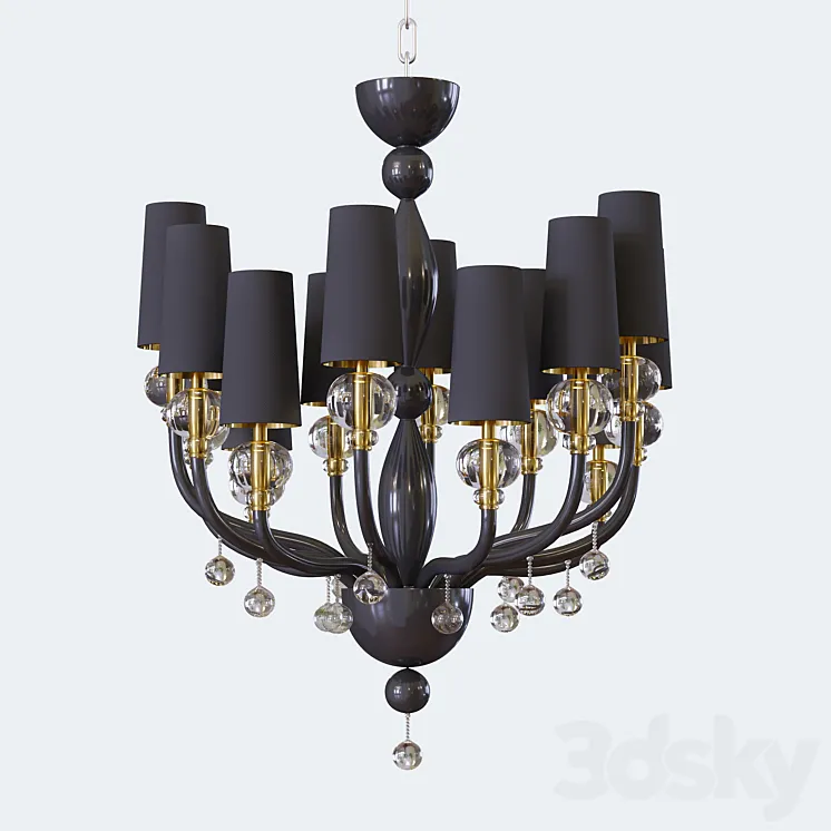 Classic chandelier 3D Model Free