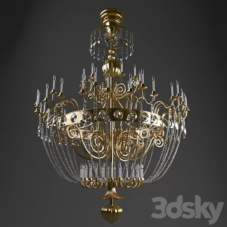 Classic chandelier 3D Model