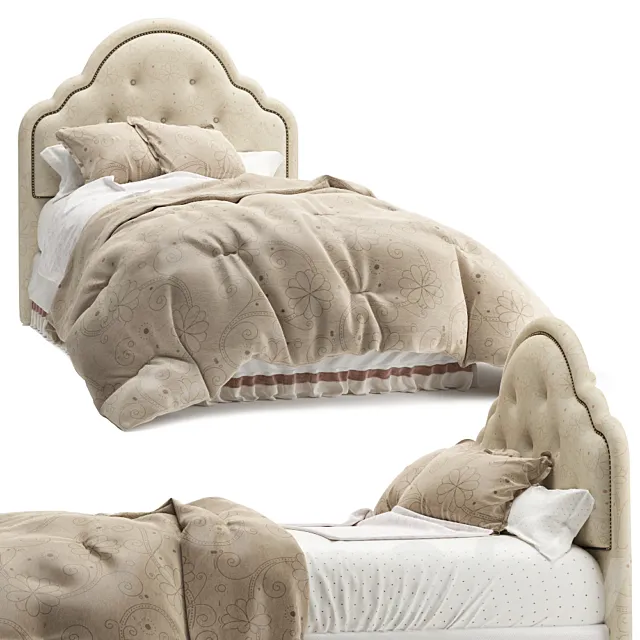 Classic children's bed 3D Model