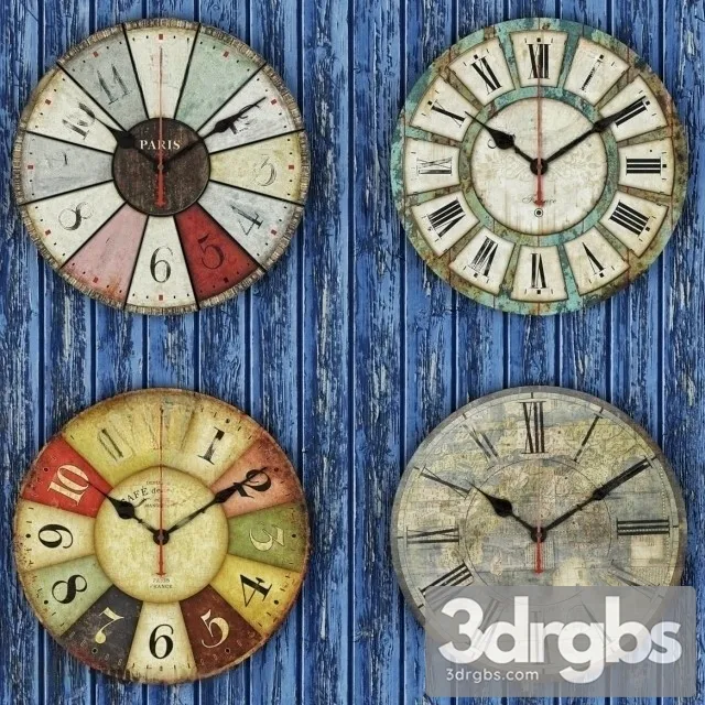 Classic Clock 17 3D Model Free