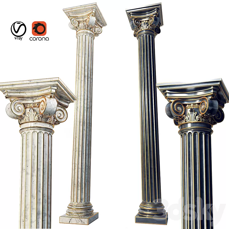 classic column 3D Model