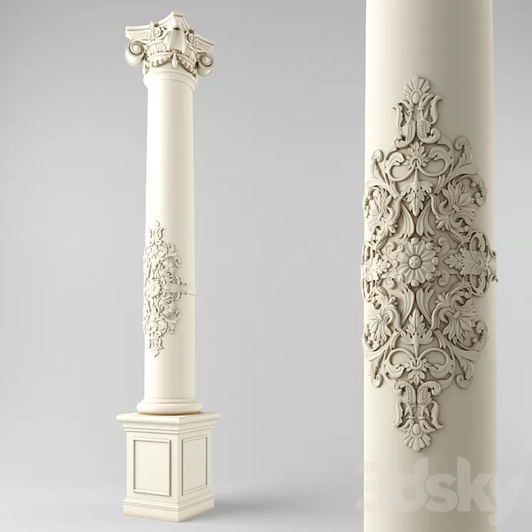 classic column 3D Model