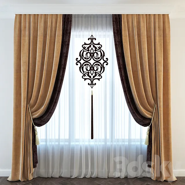 Classic curtain 3DModel