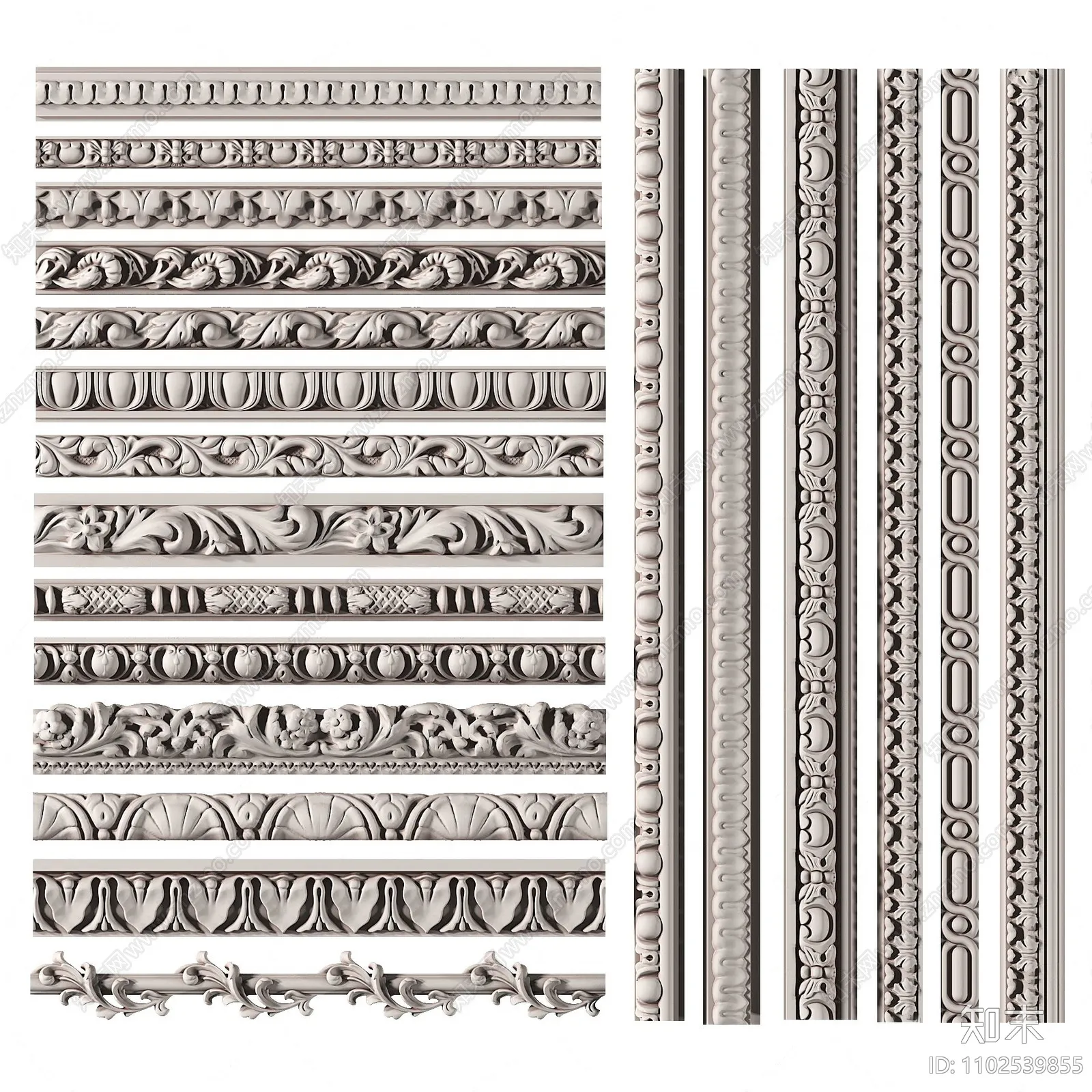 Classic Detail 3D Models - Plaster 3D - 001