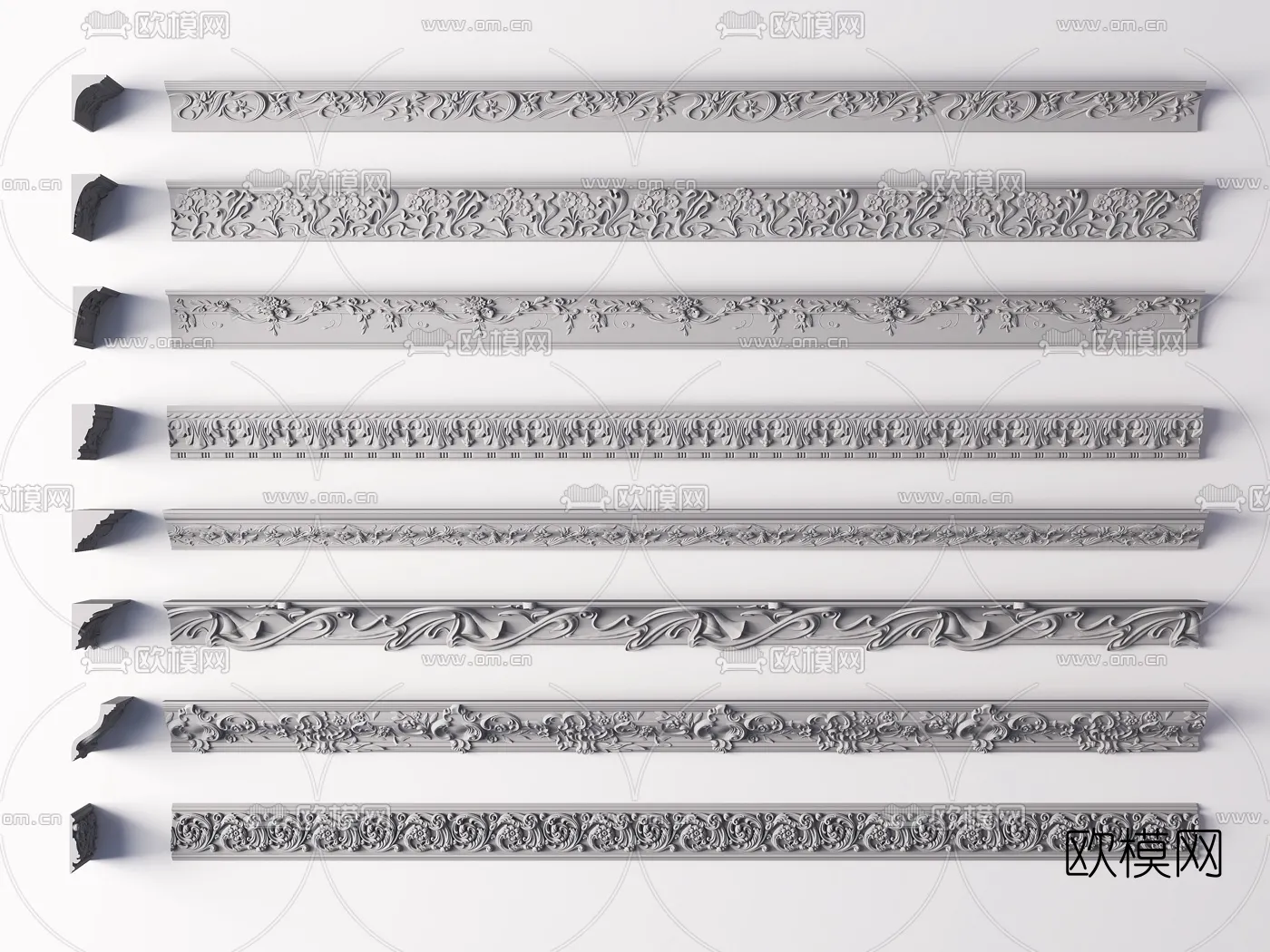 Classic Detail 3D Models - Plaster 3D - 008