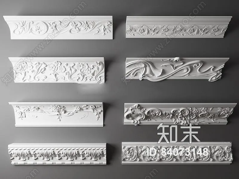 Classic Detail 3D Models - Plaster 3D - 011