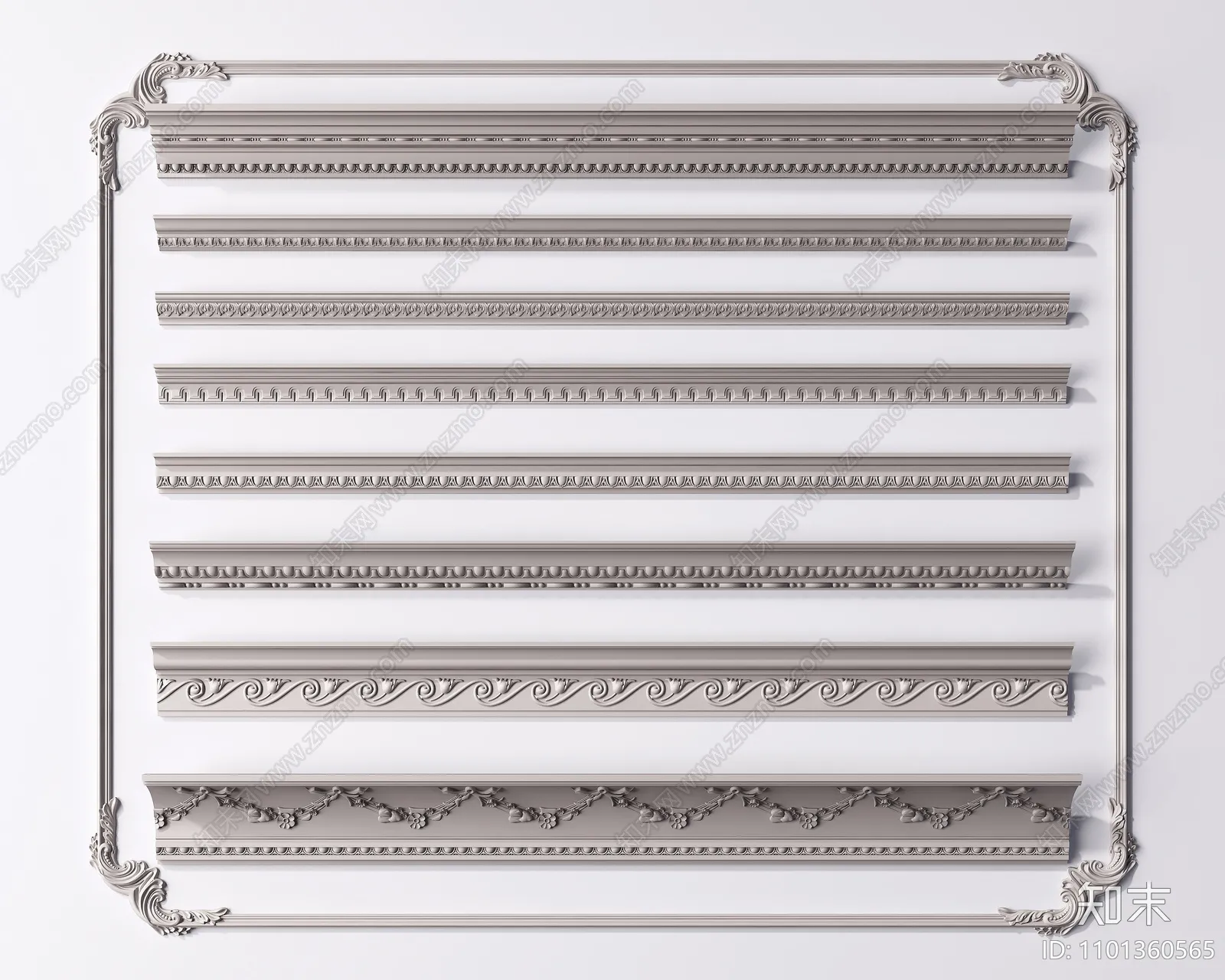 Classic Detail 3D Models - Plaster 3D - 012