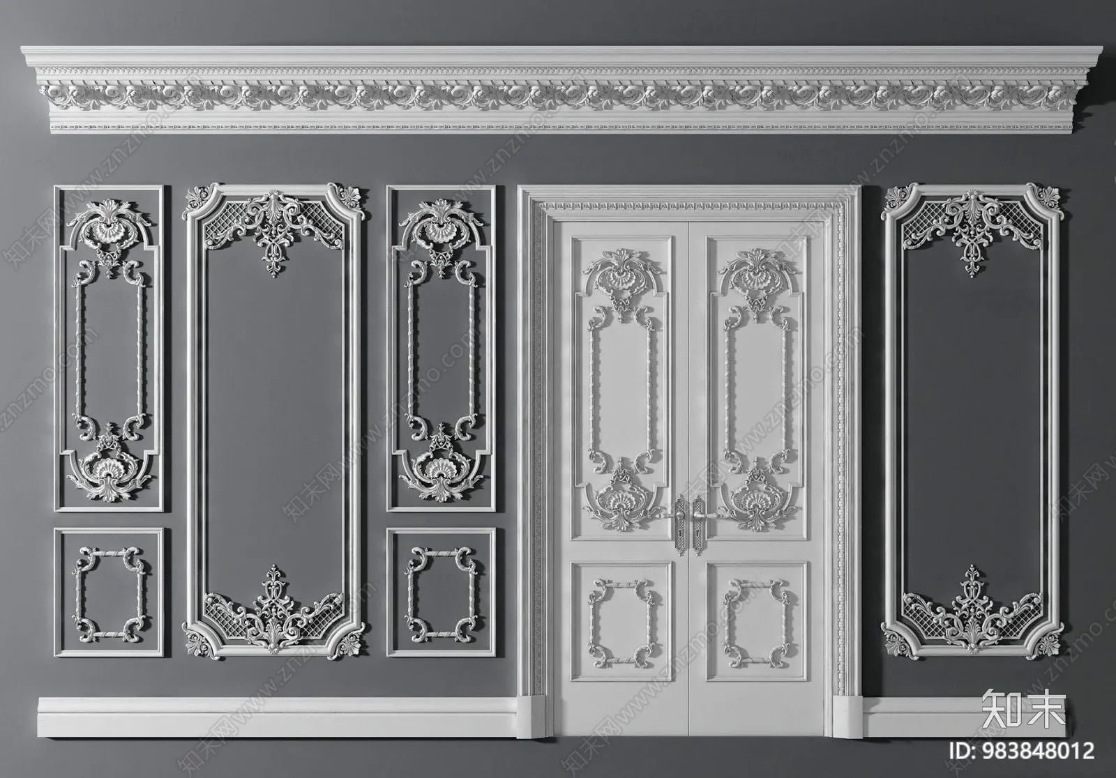 Classic Detail 3D Models - Plaster 3D - 018