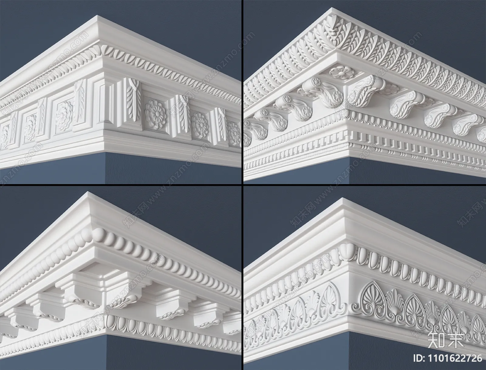 Classic Detail 3D Models - Plaster 3D - 020