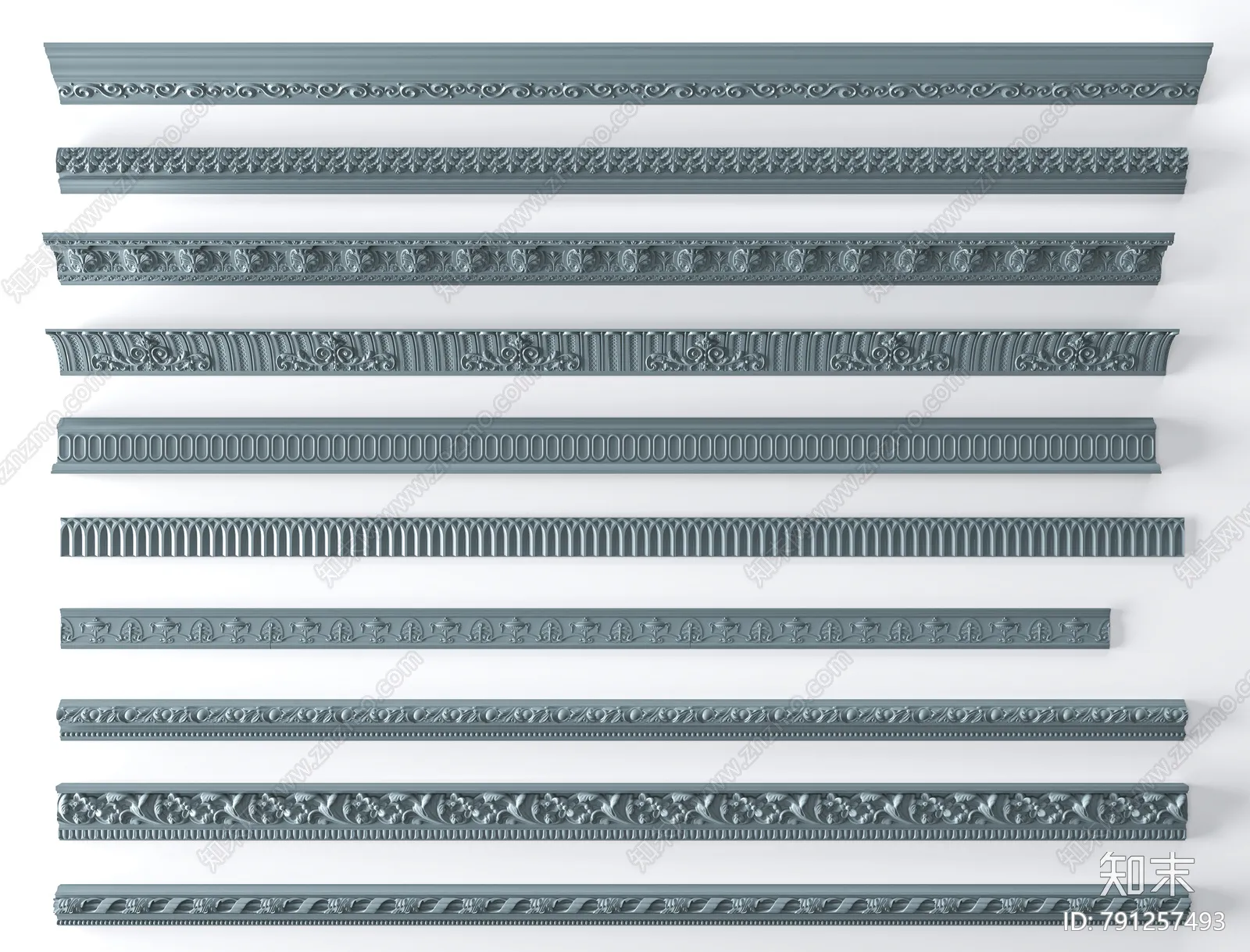 Classic Detail 3D Models - Plaster 3D - 022