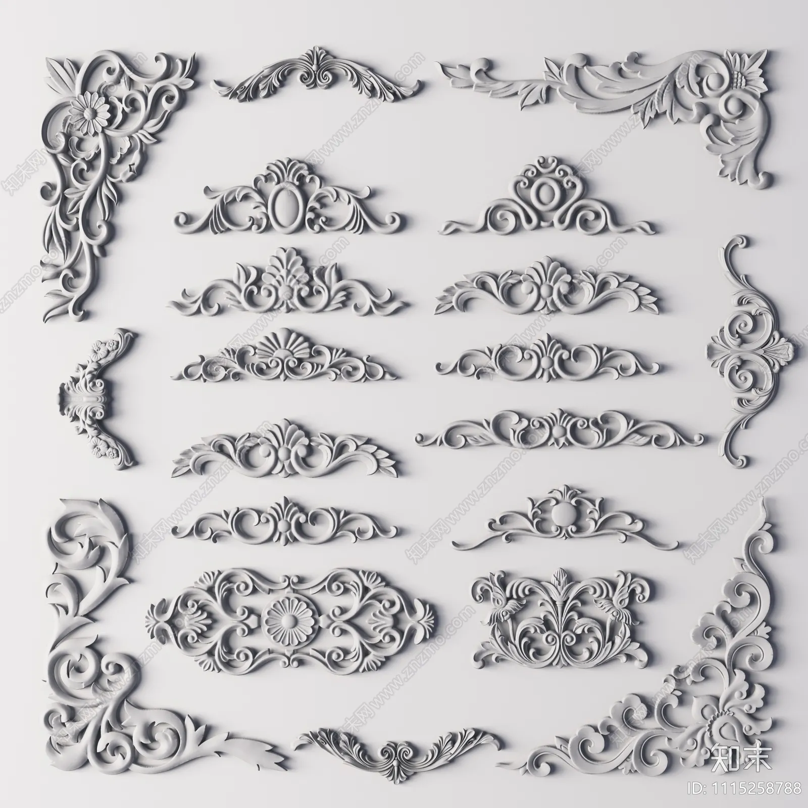 Classic Detail 3D Models - Plaster 3D - 030