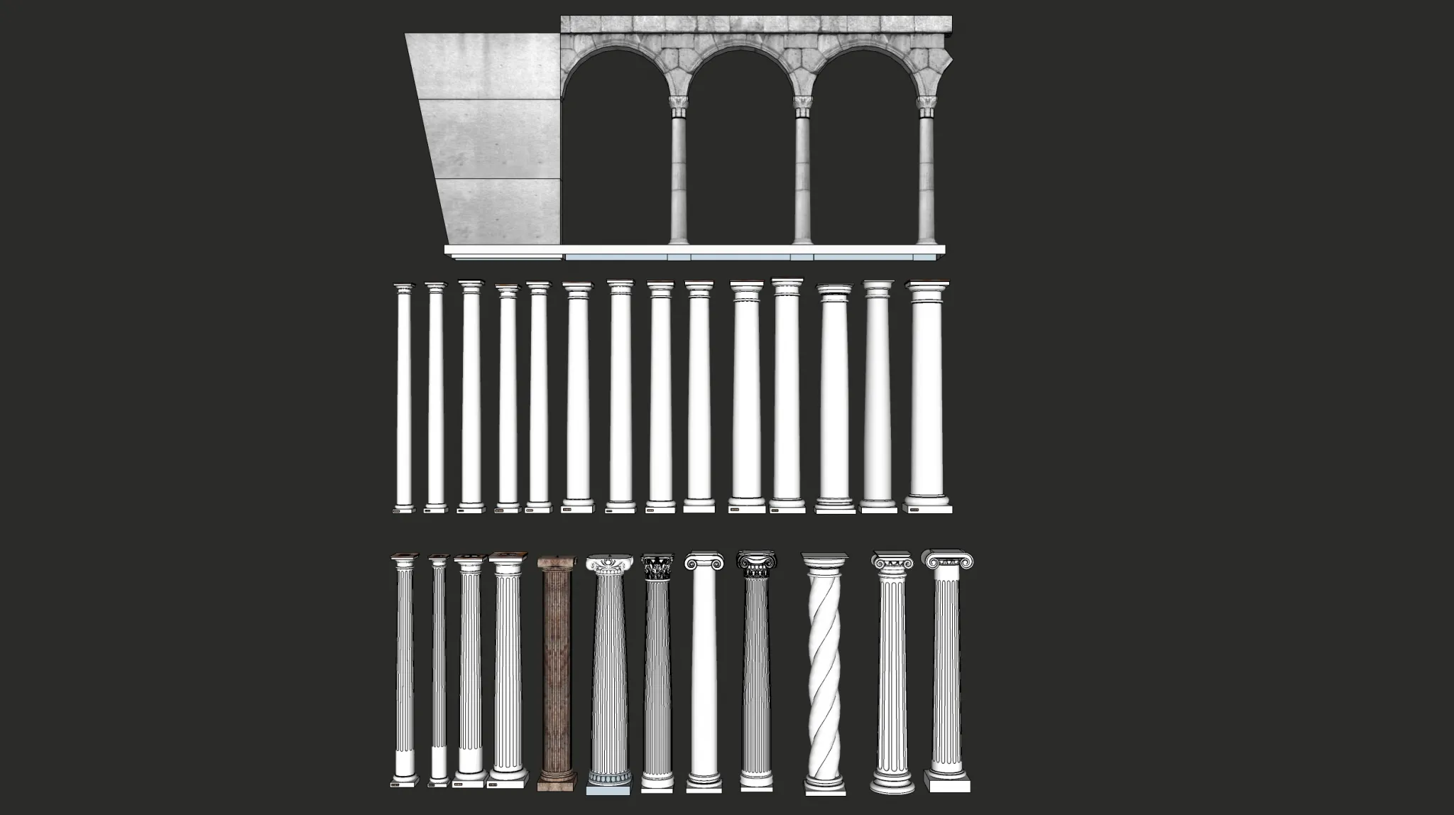 Classic Detail 3D Models - Plaster 3D - 031