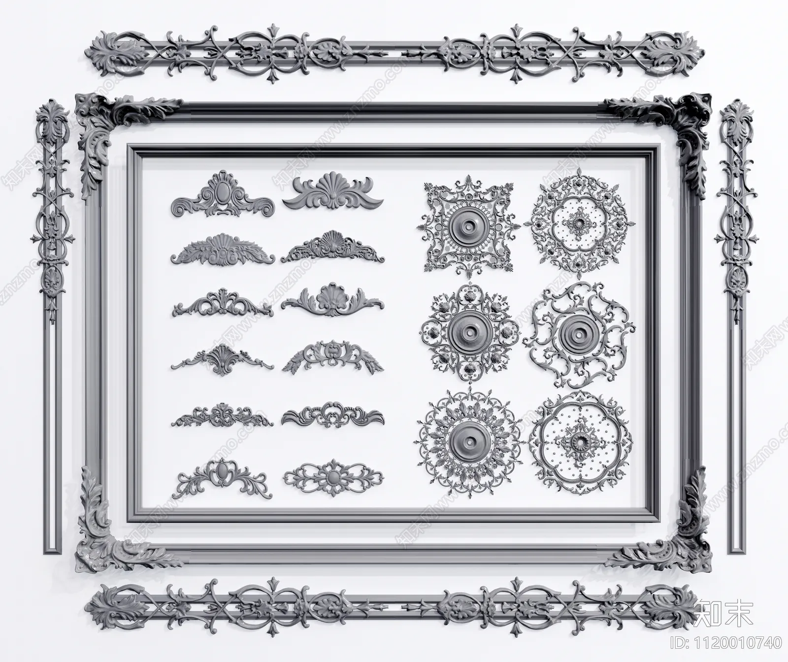 Classic Detail 3D Models - Plaster 3D - 034