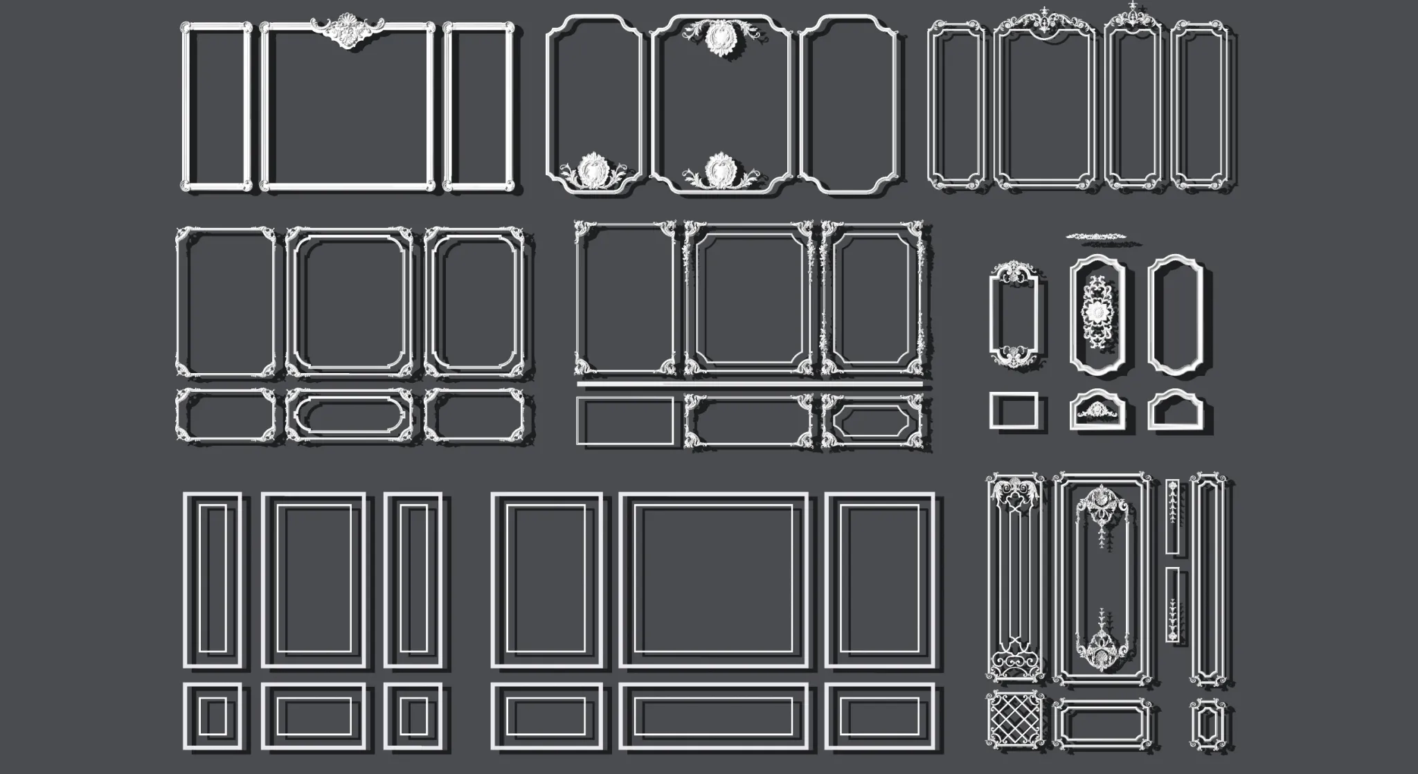 Classic Detail 3D Models - Plaster 3D - 038