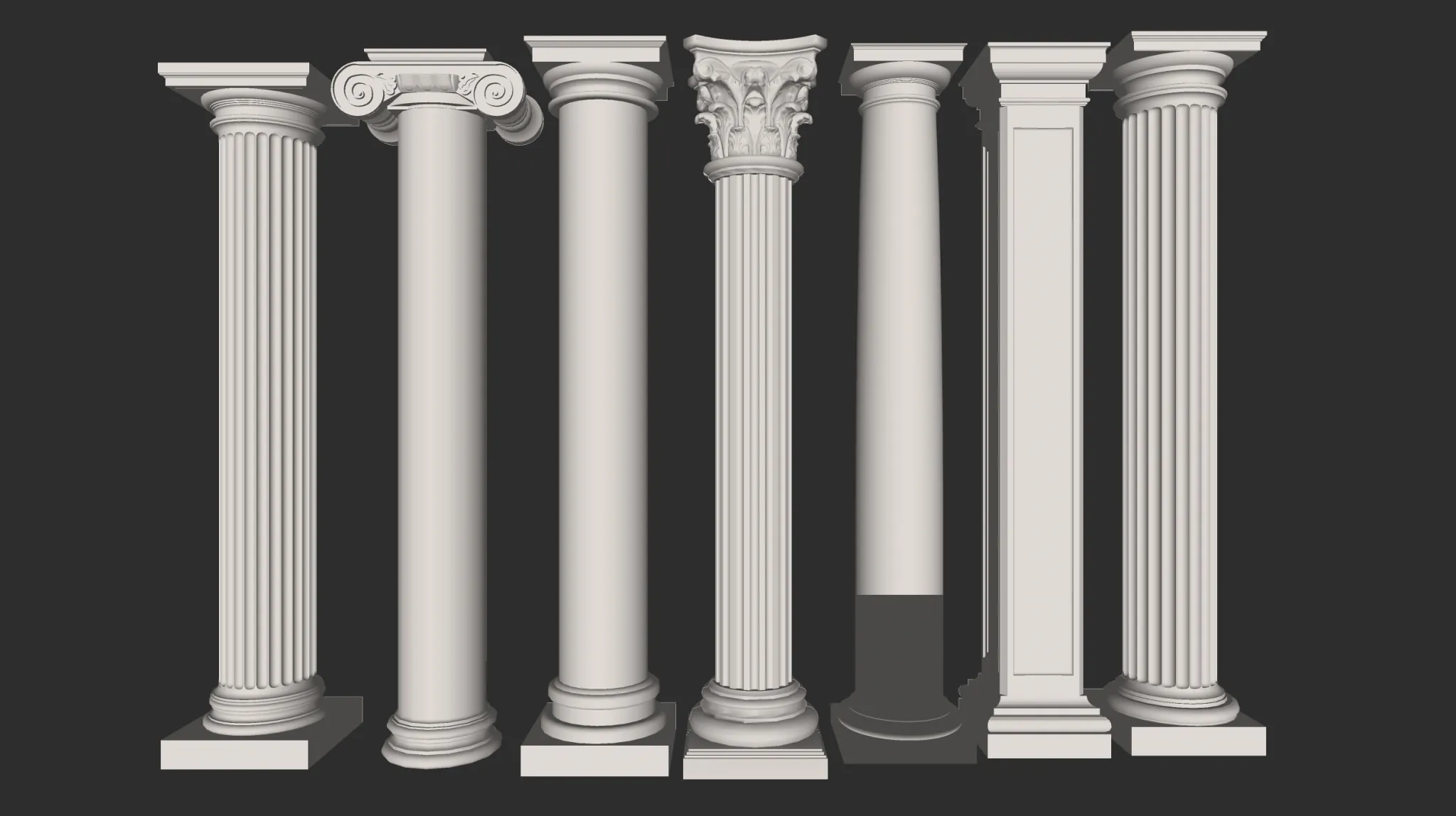 Classic Detail 3D Models - Plaster 3D - 044
