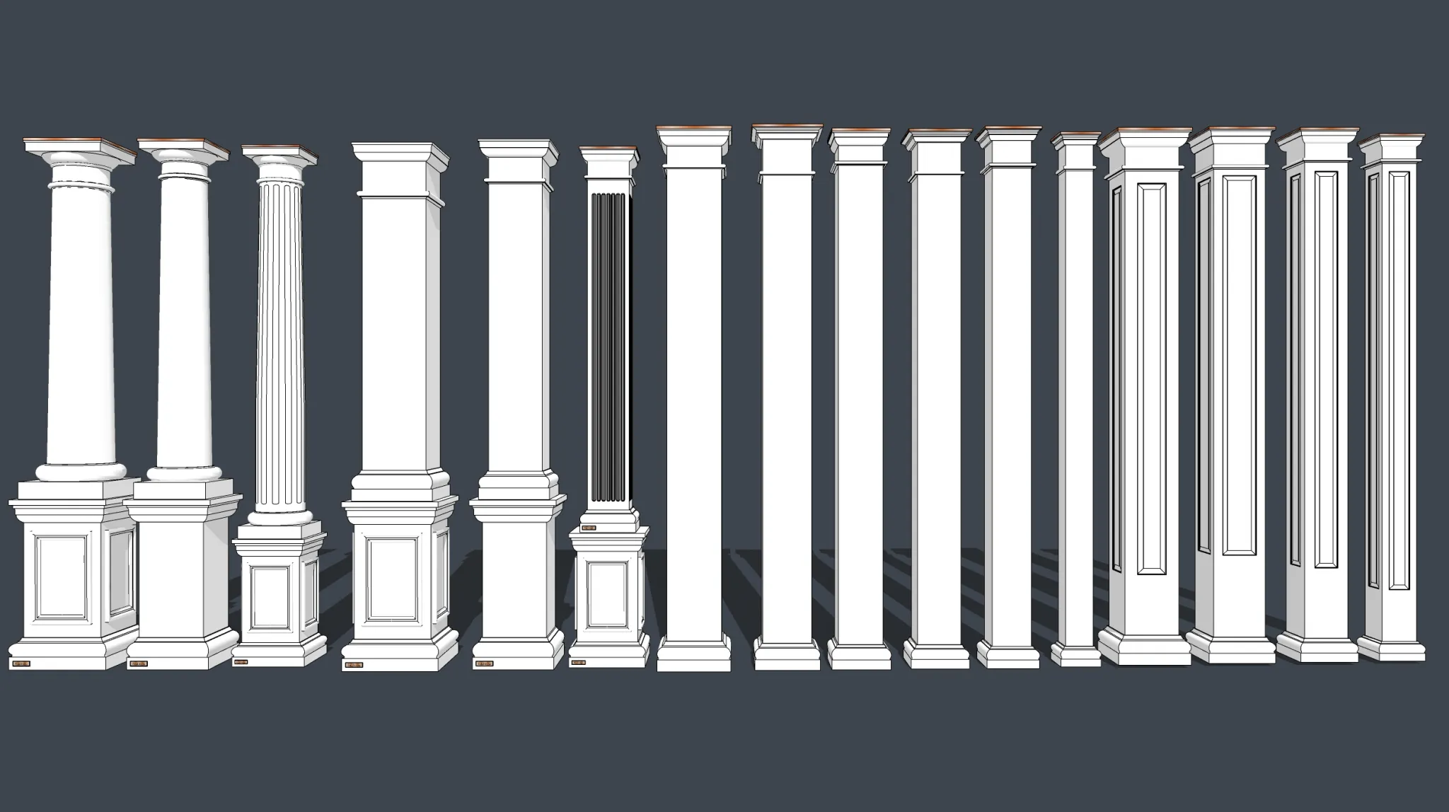 Classic Detail 3D Models - Plaster 3D - 047