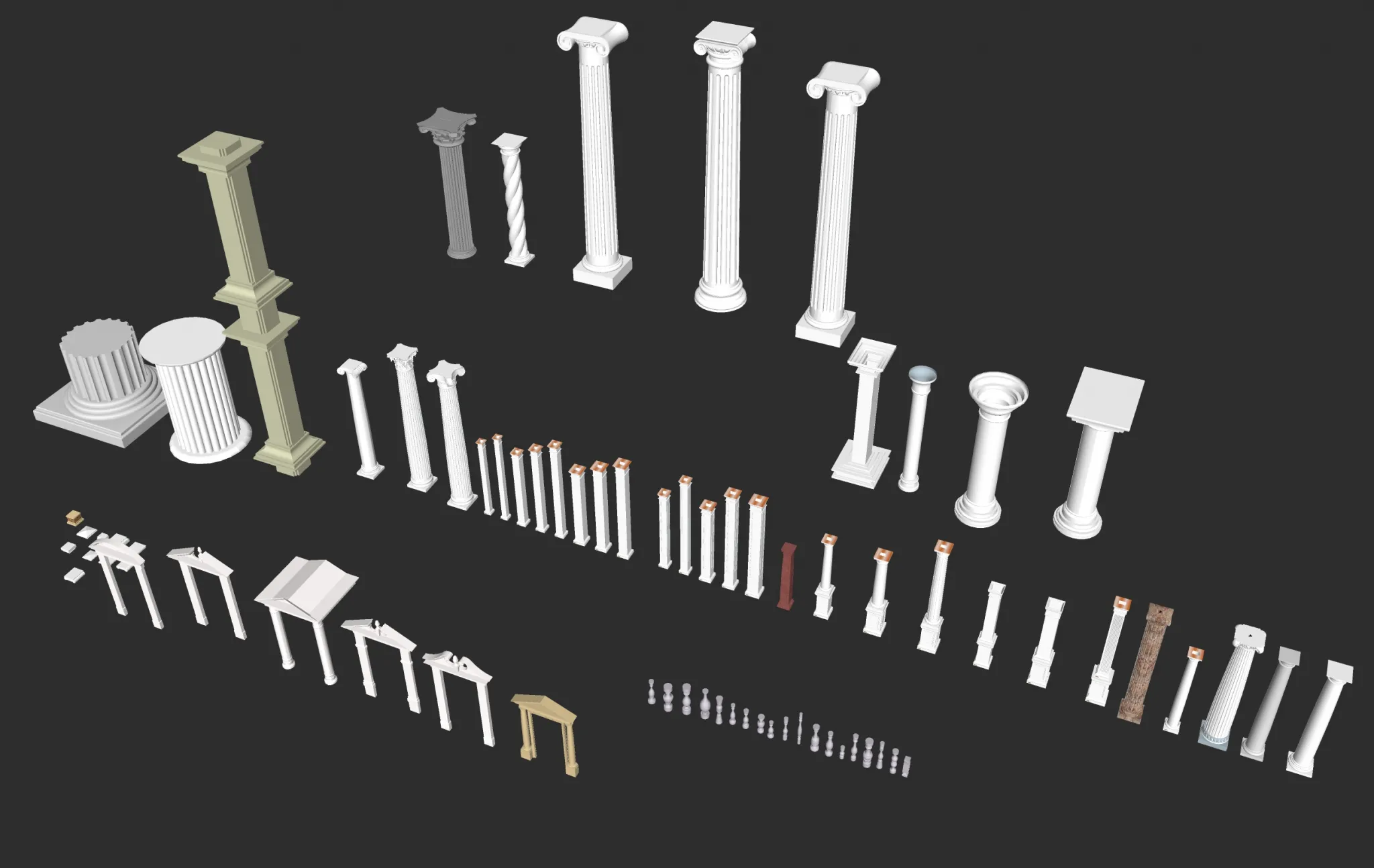 Classic Detail 3D Models - Plaster 3D - 048