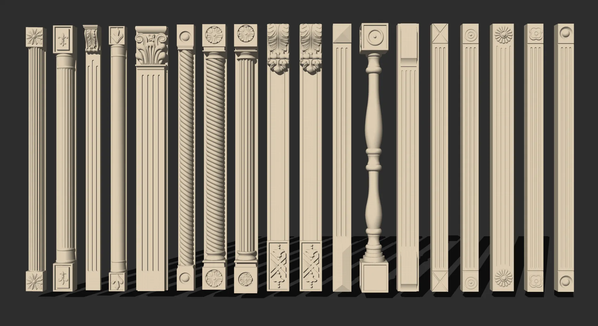 Classic Detail 3D Models - Plaster 3D - 049