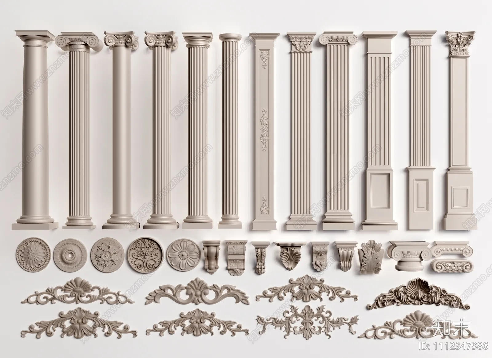 Classic Detail 3D Models - Plaster 3D - 050