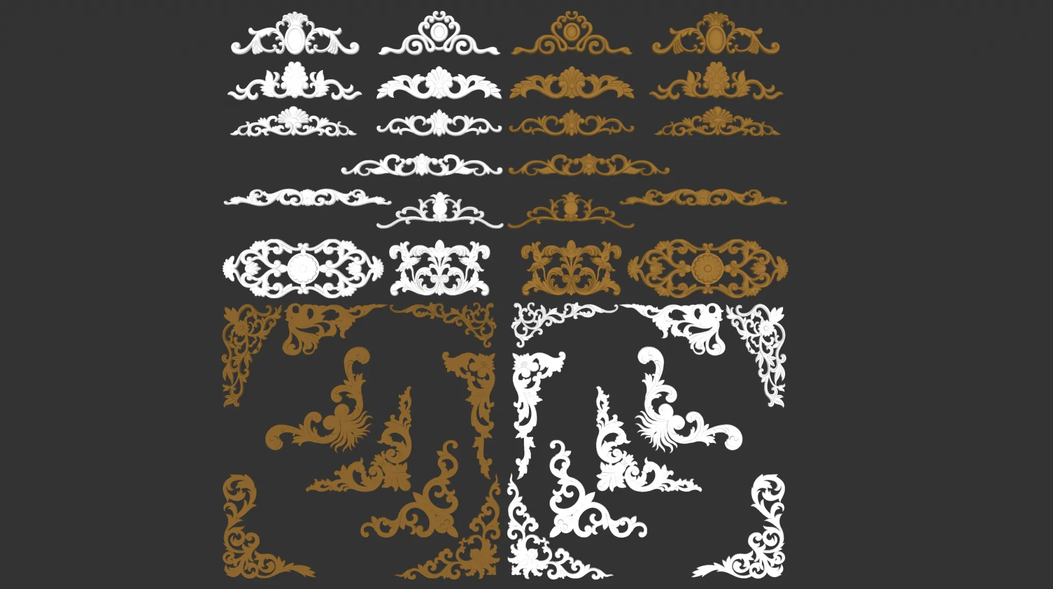 Classic Detail 3D Models - Plaster 3D - 051