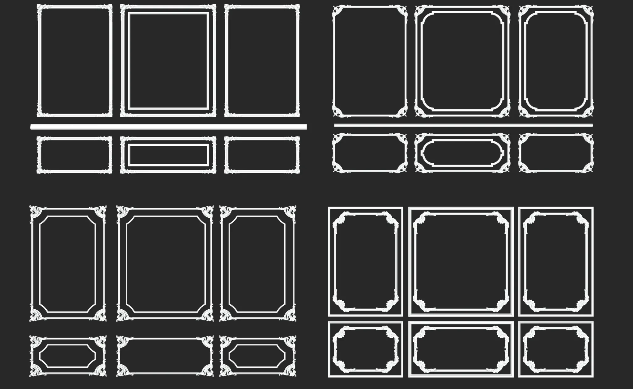 Classic Detail 3D Models - Plaster 3D - 053