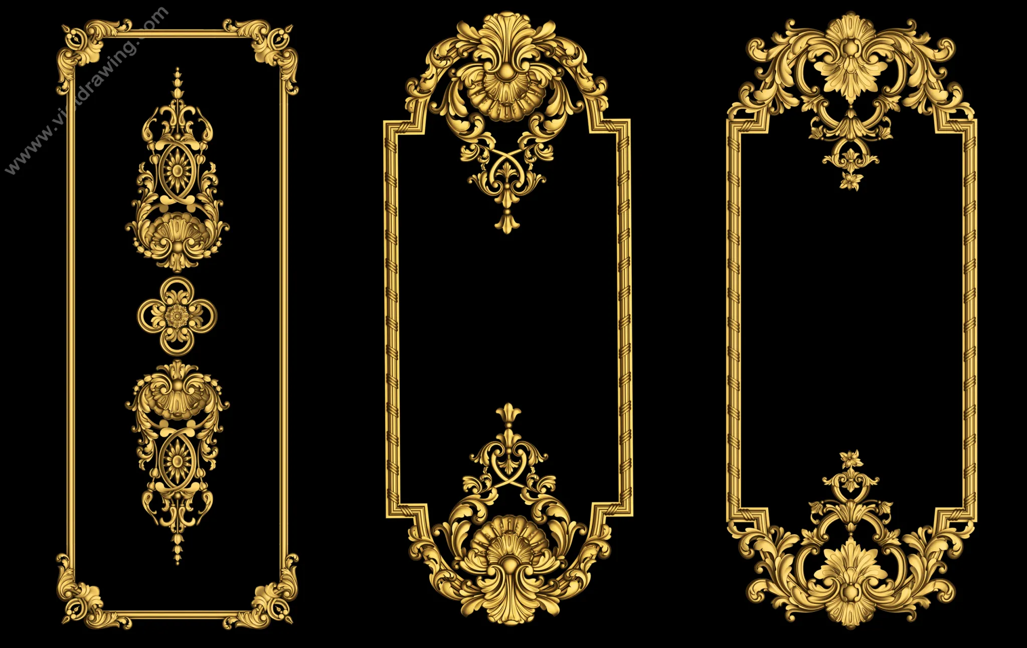 Classic Detail 3D Models - Plaster 3D - 054