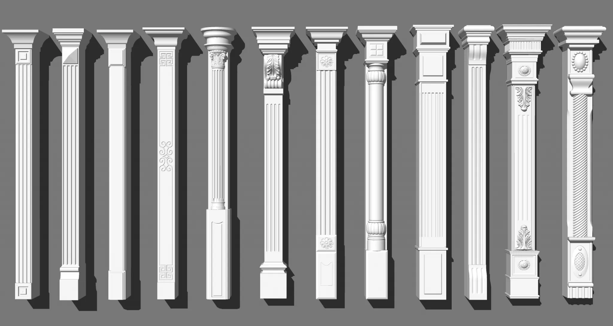 Classic Detail 3D Models - Plaster 3D - 055
