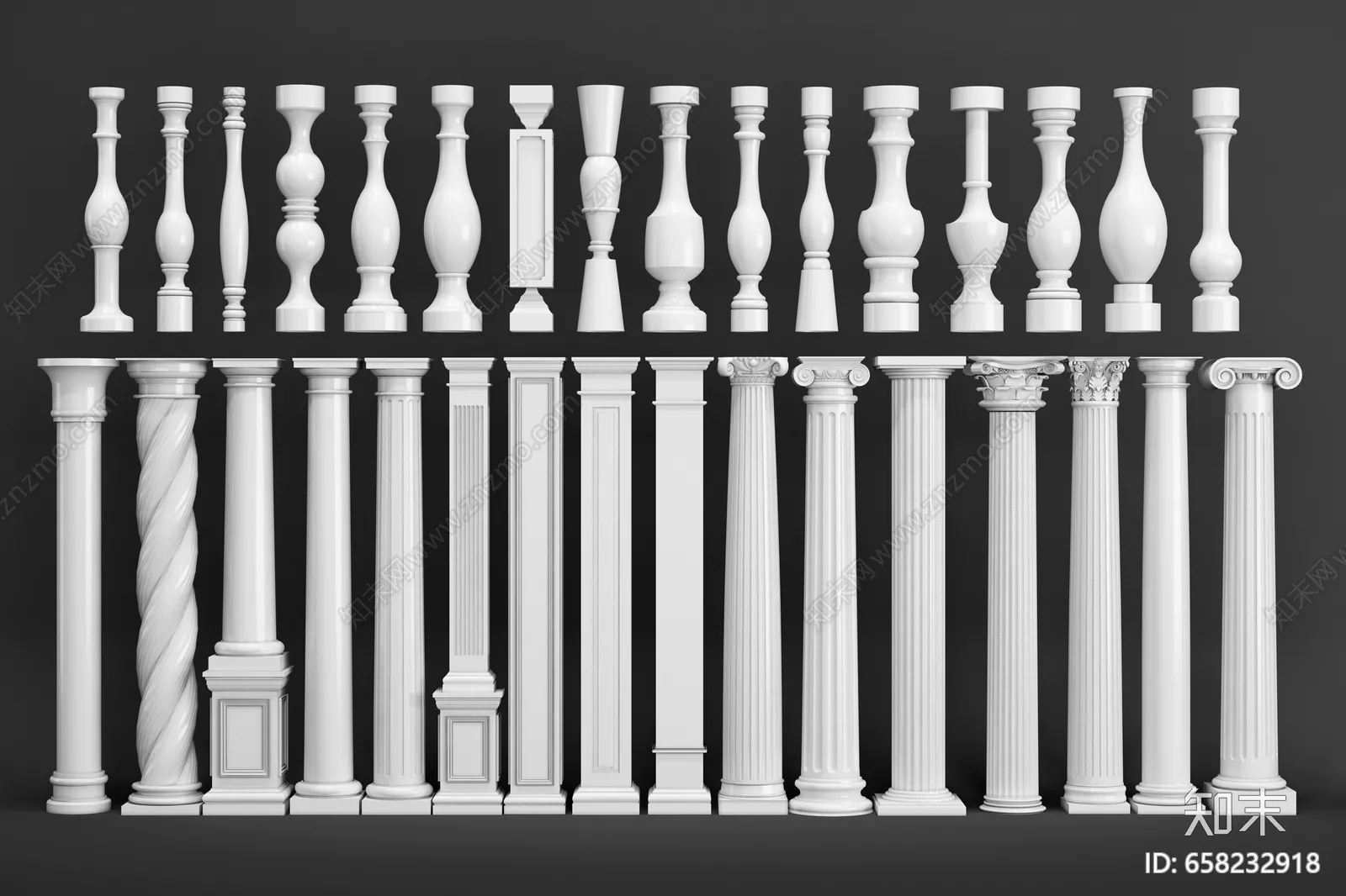 Classic Detail 3D Models - Plaster 3D - 056