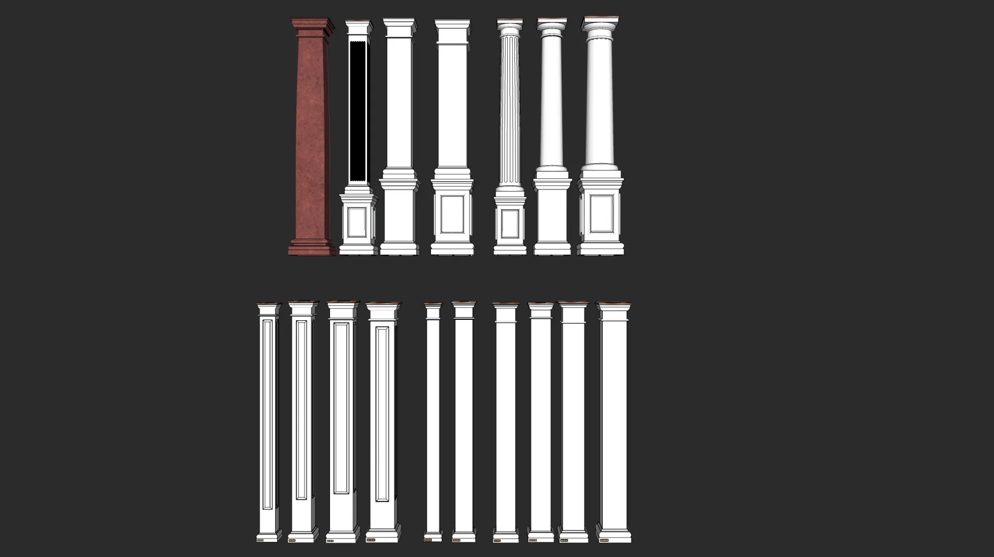 Classic Detail 3D Models - Plaster 3D - 059