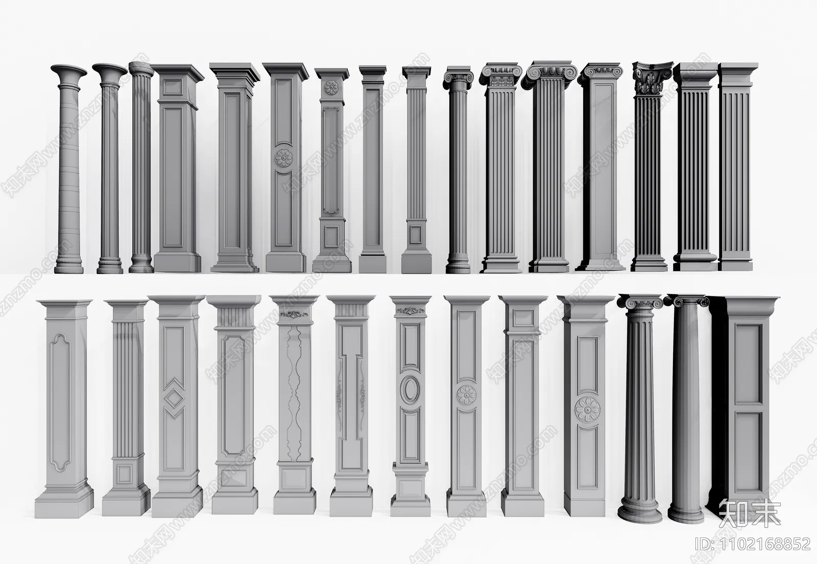 Classic Detail 3D Models - Plaster 3D - 064