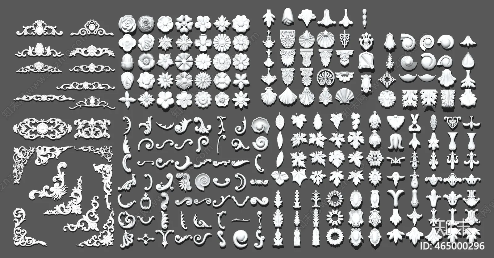 Classic Detail 3D Models - Plaster 3D - 068