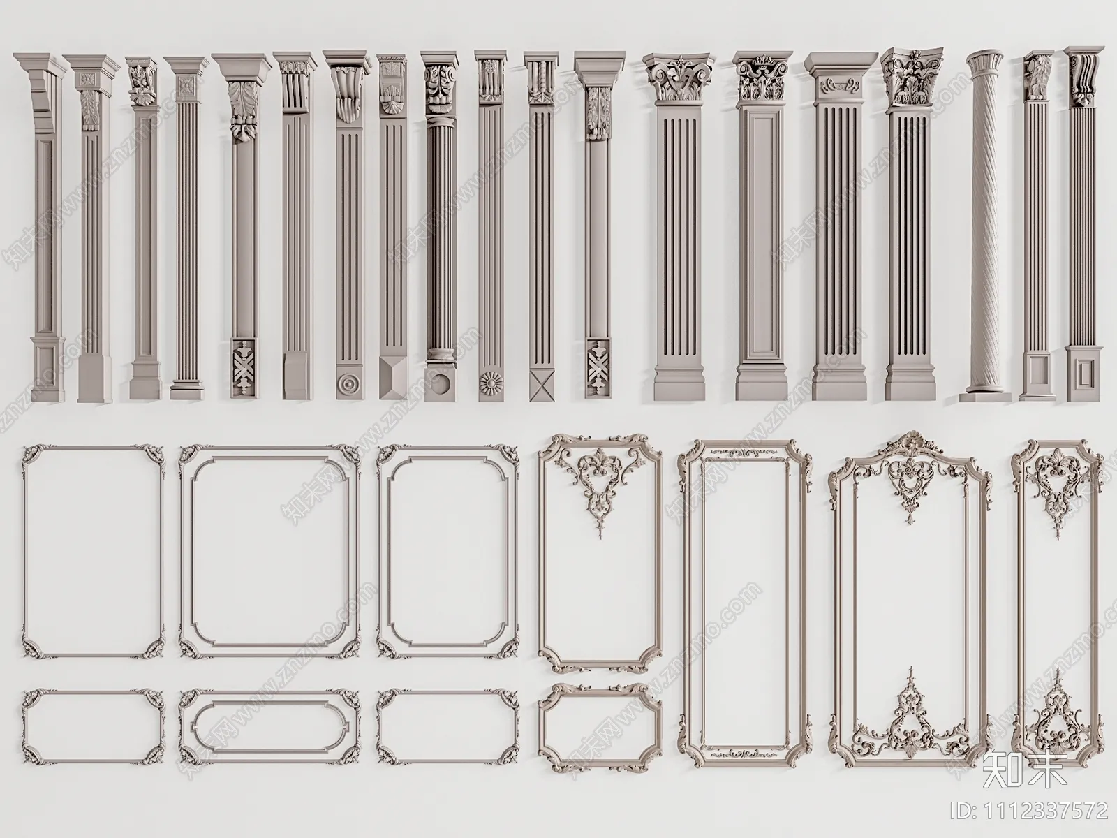Classic Detail 3D Models - Plaster 3D - 079