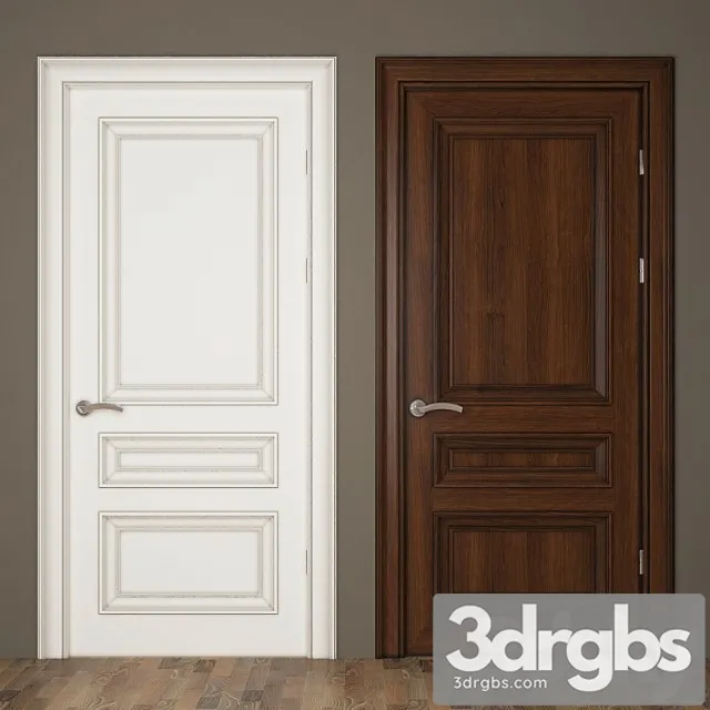 Classic Door 04 3D Model Free