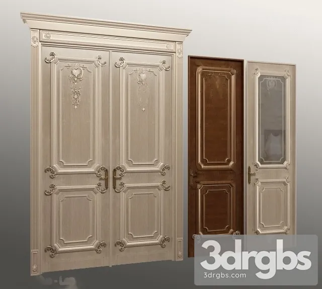 Classic Door 2 3D Model Free