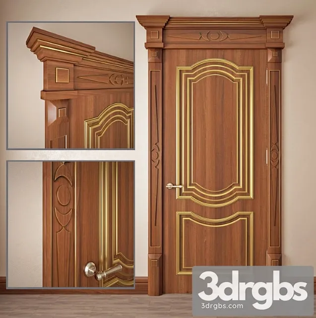 Classic Door 240 3D Model Free