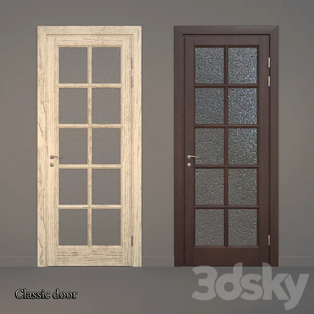 Classic Door 3D Model