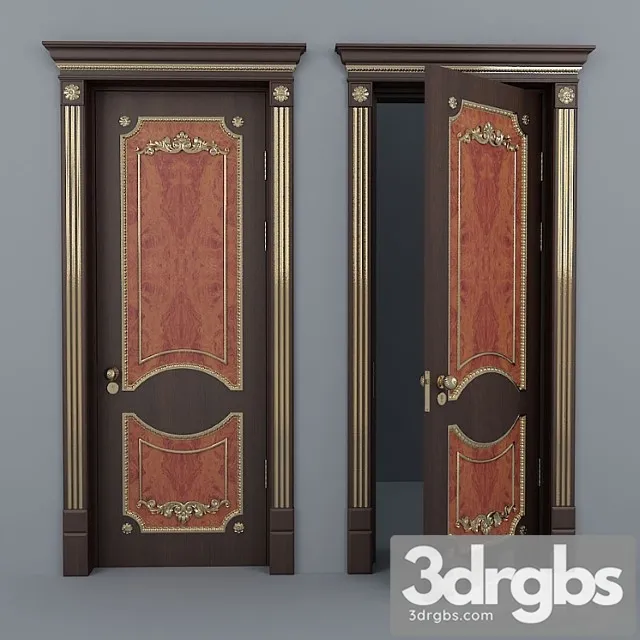 Classic door 5 3D Model Free