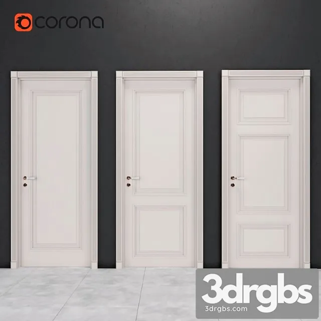 Classic door 6 3D Model Free