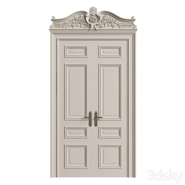 Classic Doors 07 3D Model