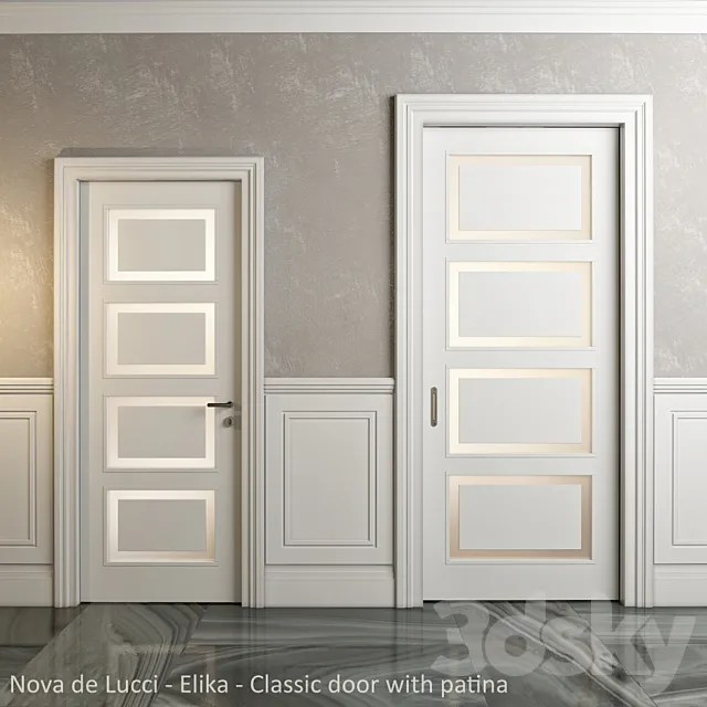Classic doors and panels - Nova de Lucci - Elika 3D Model